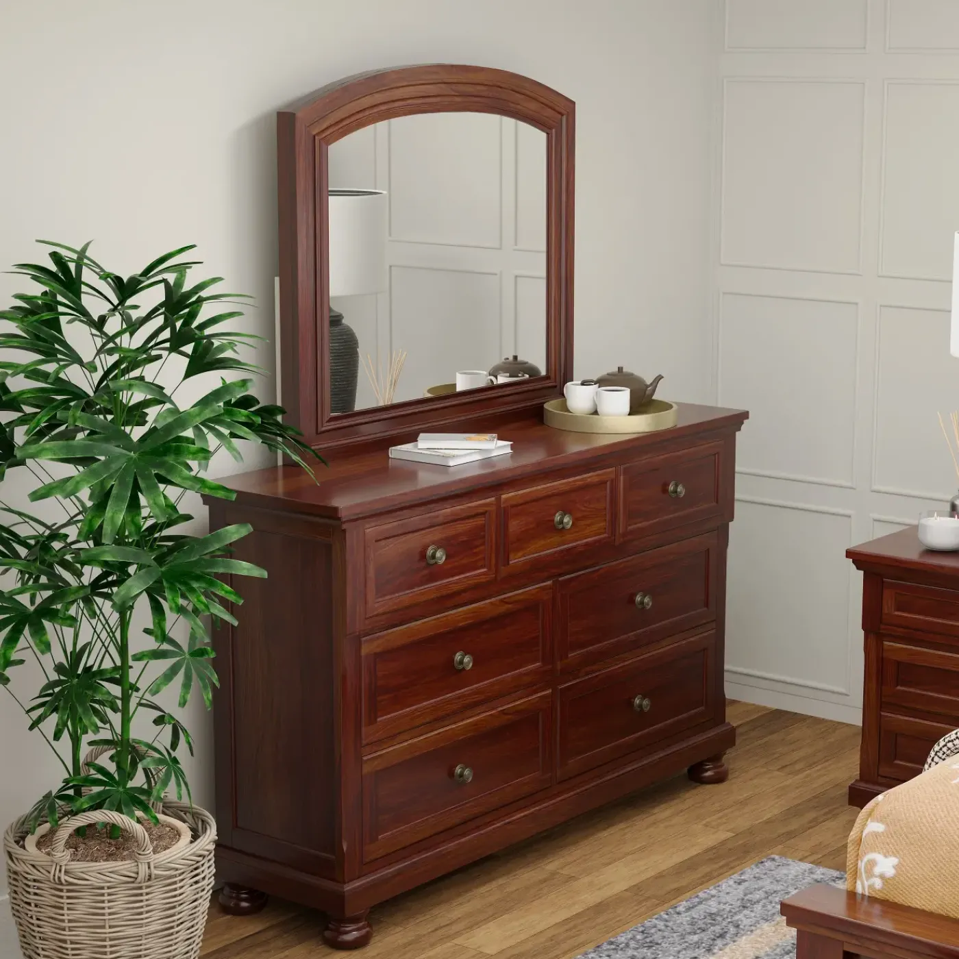 Outlet Cortland King Sleigh Storage Bed, Dresser, Mirror, Nightstand Bedroom Sets