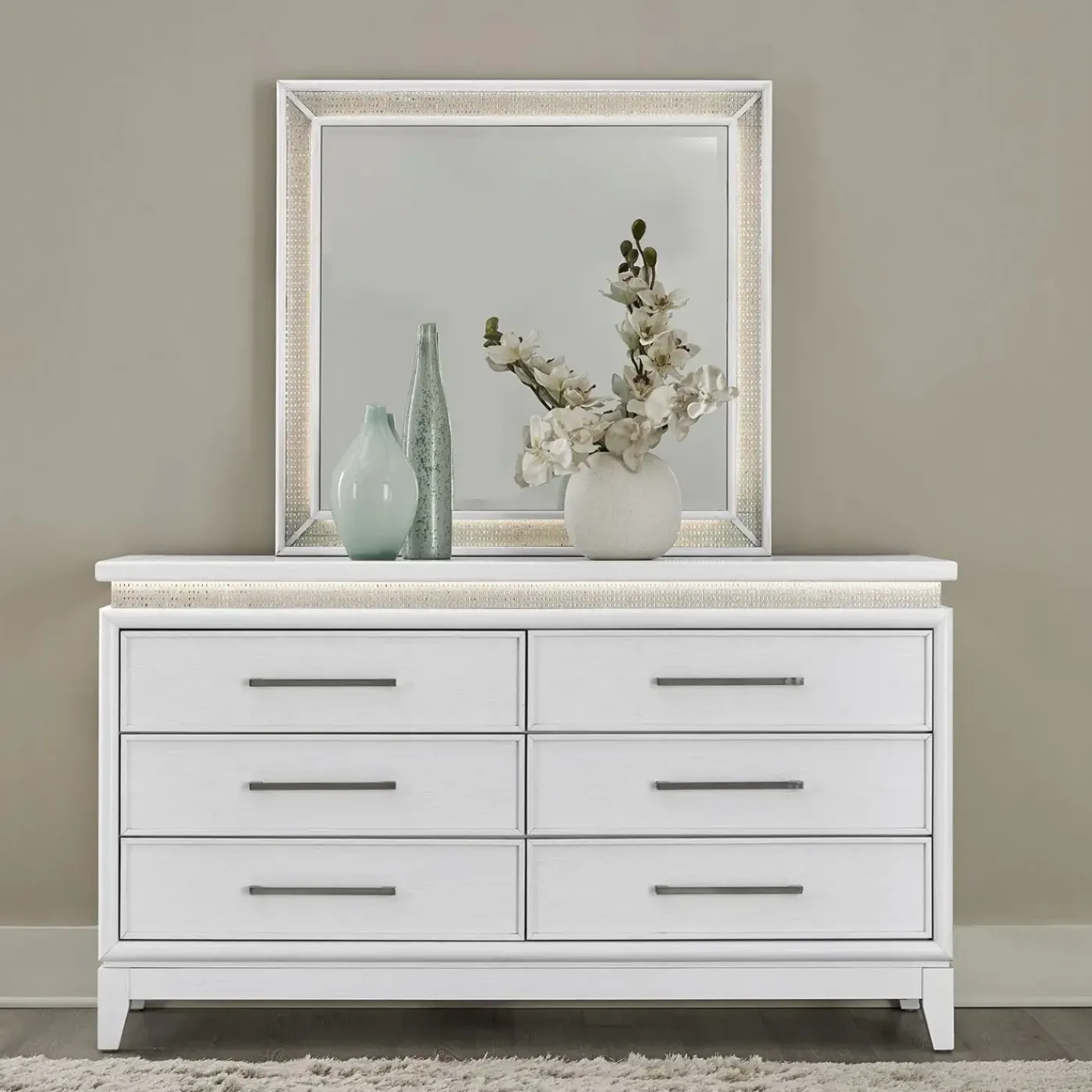 Clearance Danica Bedroom Set with LED Lights Bedroom Sets