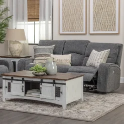 Clearance Dawson Reclining Living Room Gray Living Room Sets|Reclining Furniture