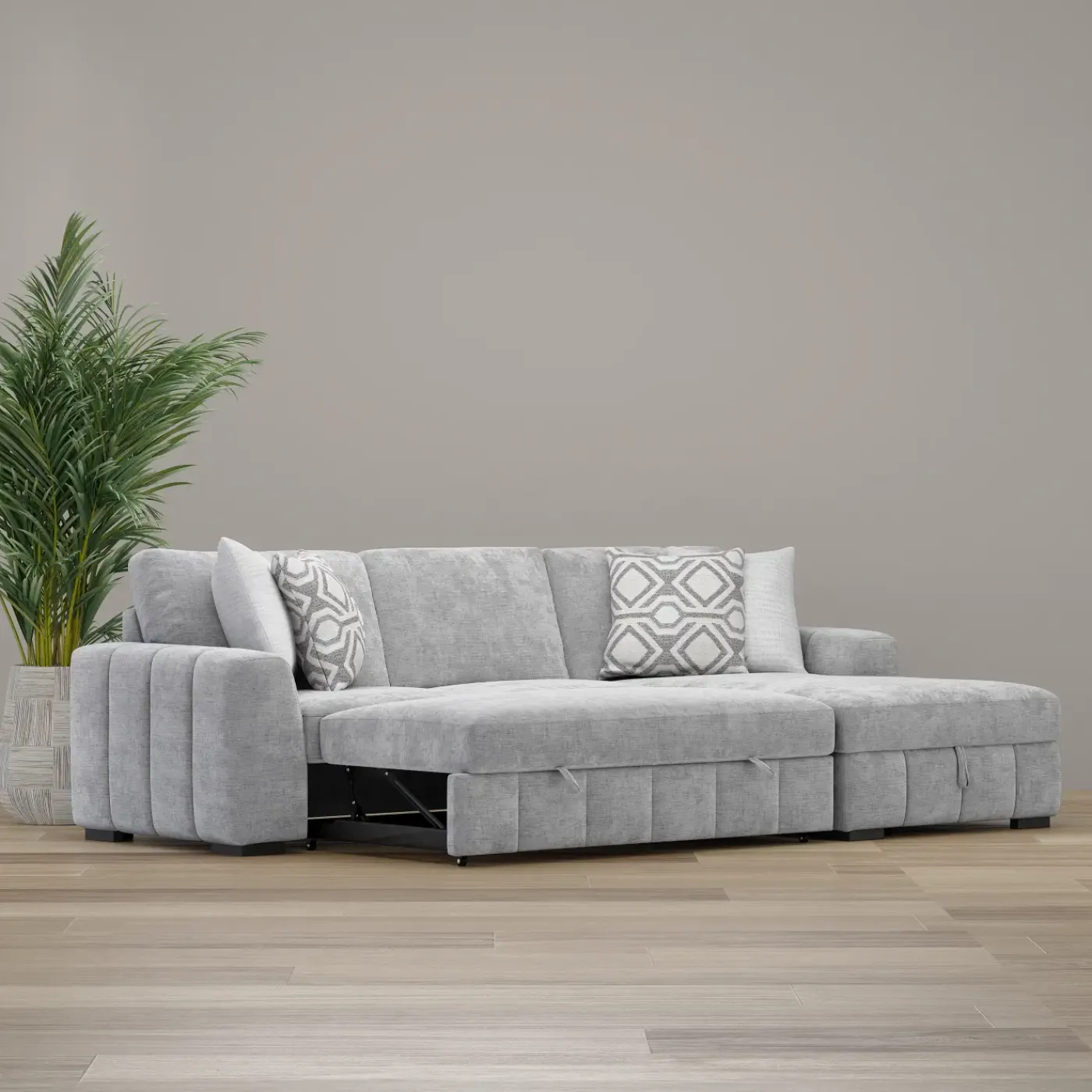 Best Dreamscape 2pc Sleeper Sofa with Right Storage Chaise Living Room Sets|Sectionals