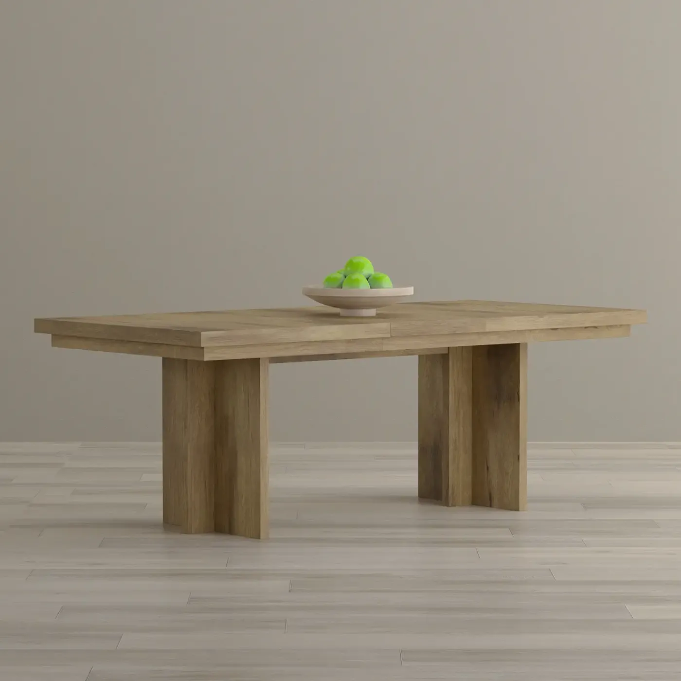 New Durian Expandable Trestle Dining Table Dining Tables