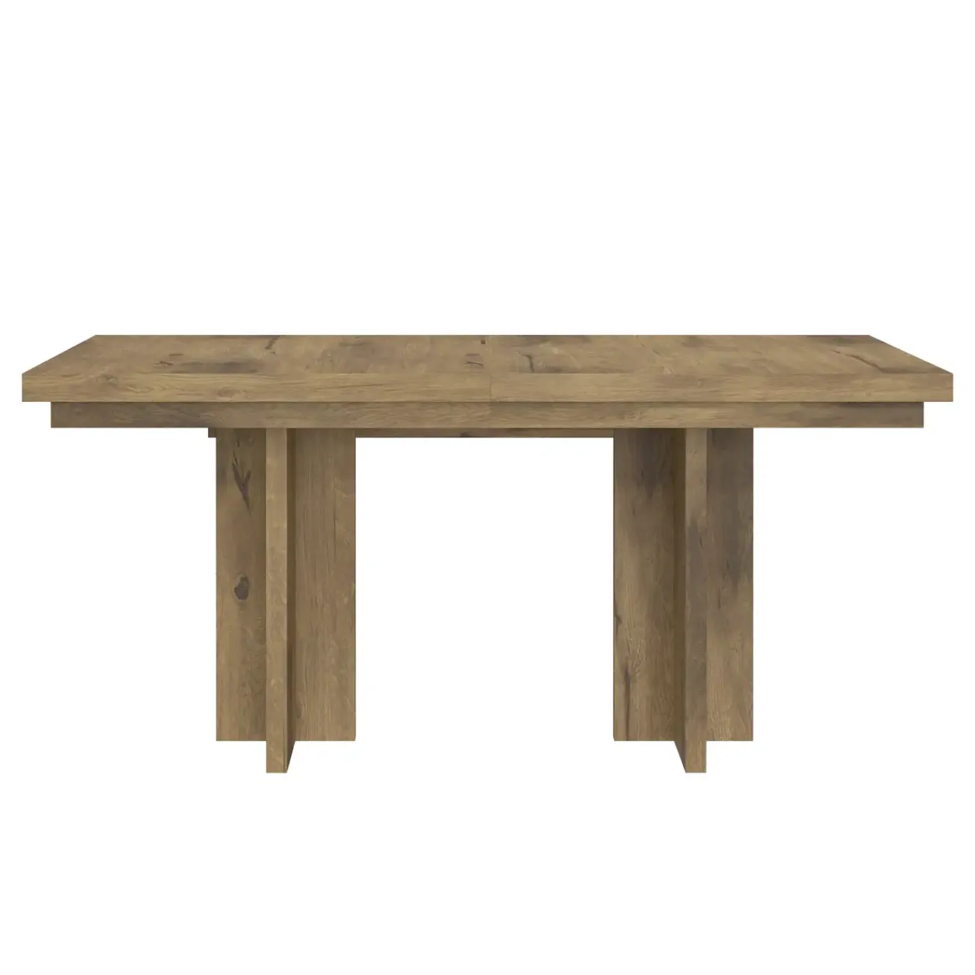 Outlet Durian Extendable Trestle Dining Table & 4 Side Chairs Dining Room Sets