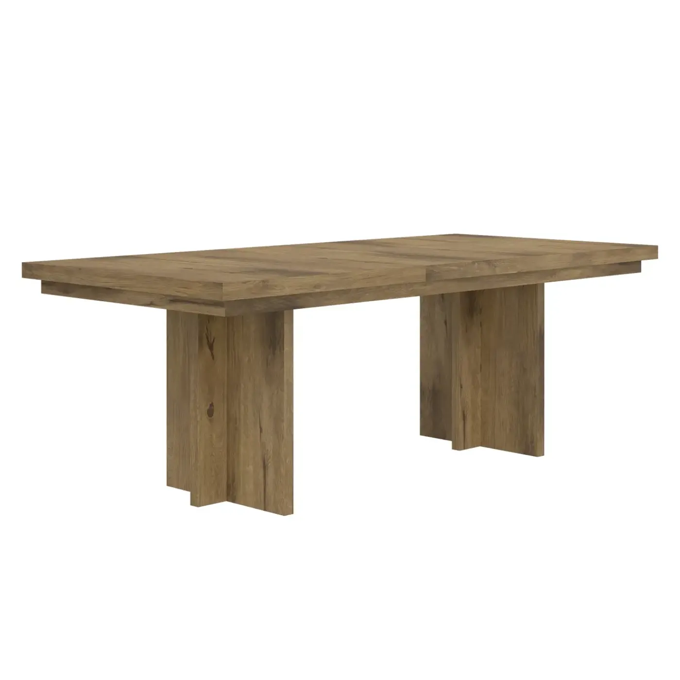 Outlet Durian Extendable Trestle Dining Table & 4 Side Chairs Dining Room Sets
