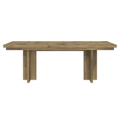 Outlet Durian Extendable Trestle Dining Table & 4 Side Chairs Dining Room Sets
