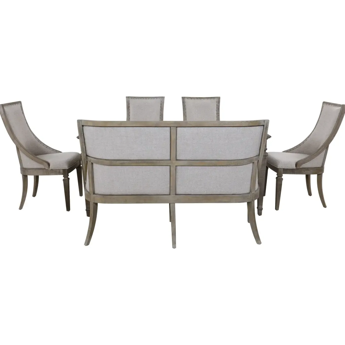 Discount East Bay Extendable Table, 4 Arm Chairs & Bench With Back Dining Room Sets