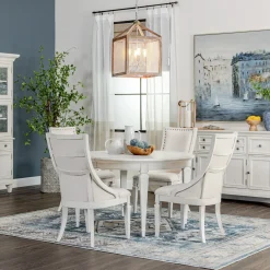 Clearance East Bay 5pc Extendable Dining Set: Table & 4 Arm Chairs Dining Room Sets