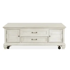 Clearance East Bay Lift-top Storage Cocktail With Casters Coffee & Cocktail Tables