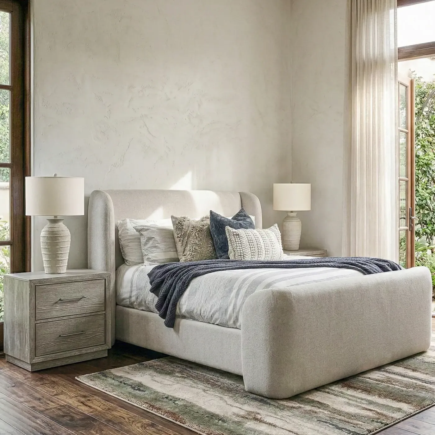 Discount Ellis California King Upholstered Bed King Beds