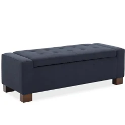 Emmie Navy Storage Bench Benches|Chairs