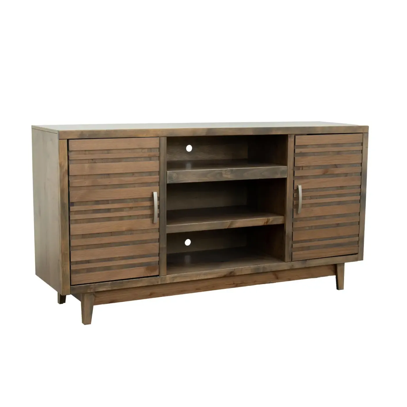 Everett 66 Inch Console with 2 Piers Electric Fireplaces|Entertainment Centers & Tv Stands