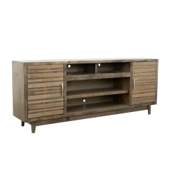 Best Everett 87 Inch Console With 2 Piers Entertainment Centers & Tv Stands