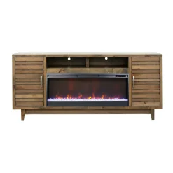 Discount Everett 77 Inch Fireplace Console Electric Fireplaces