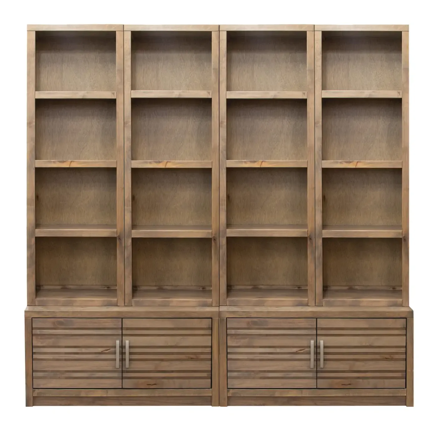 Discount Everett 2 Storage Platforms & 4 Half Pier Bookshelf Entertainment Centers & Tv Stands