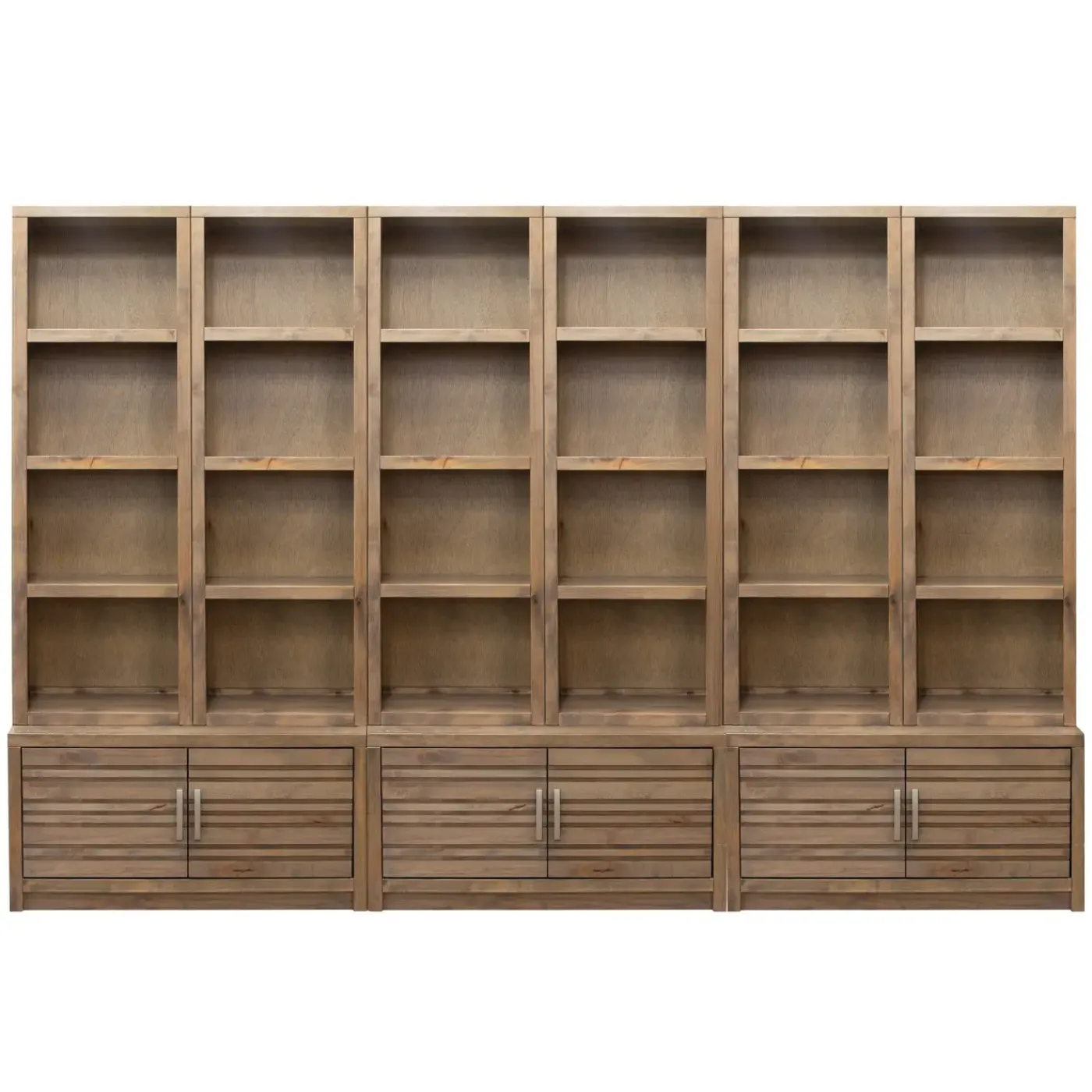 Discount Everett 3 Storage Platforms & 6 Half Pier Bookshelf Entertainment Centers & Tv Stands