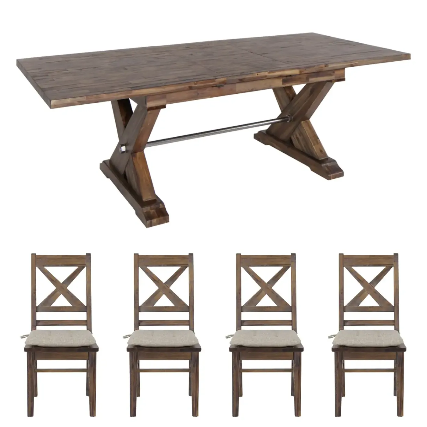 Outlet Farmington 5pc Dining Set: Table & 4 Side Chairs Dining Room Sets
