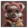 New Female Fancy Dog Wall Art Wall Art
