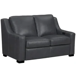 Discount Fulton Leather Living Room Set Power Sofa & Power Loveseat Living Room Sets