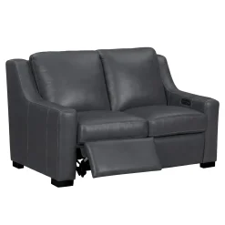 Discount Fulton Leather Living Room Set Power Sofa & Power Loveseat Living Room Sets