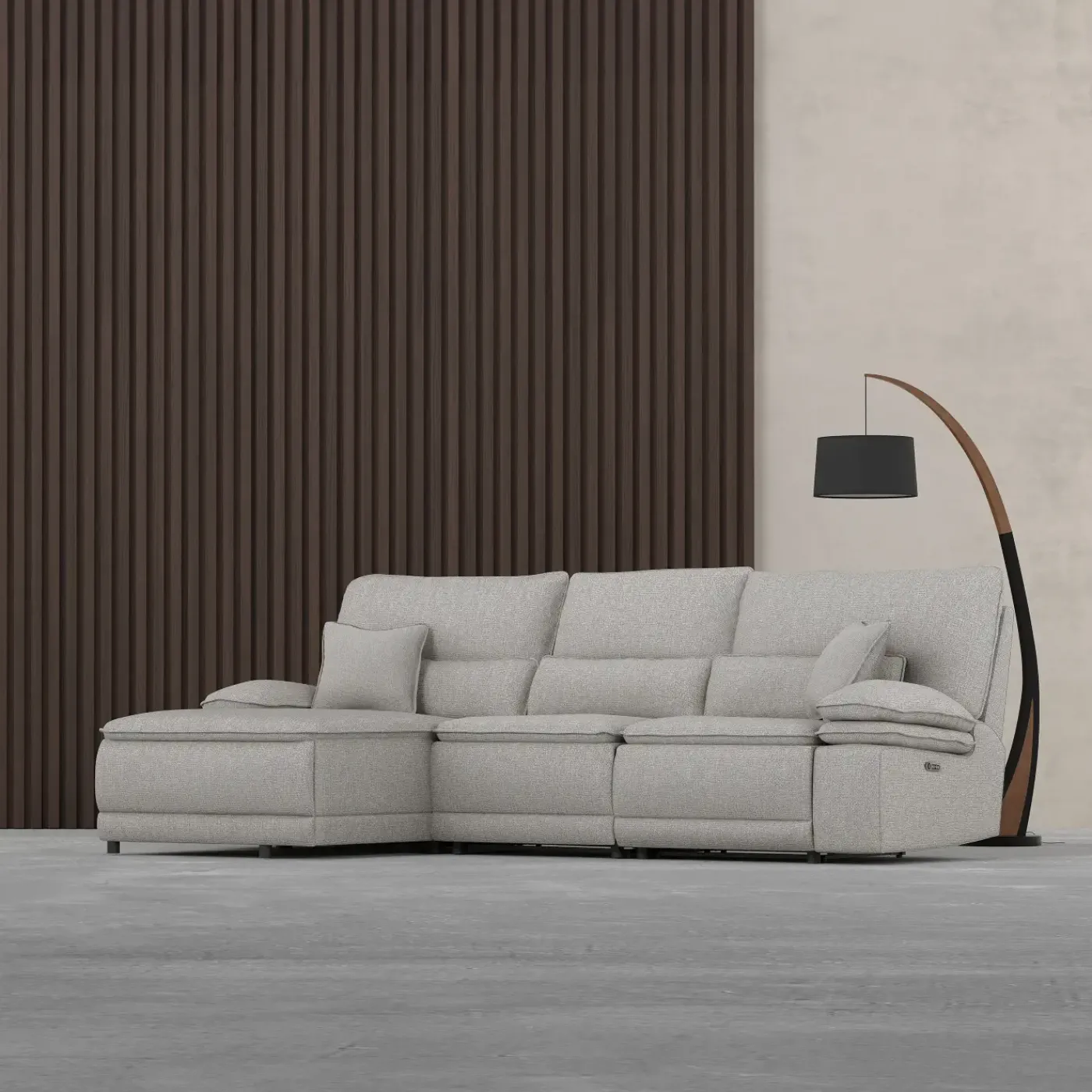 Best Goliath 3pc Power Sofa LAF Chaise Living Room Sets|Sectionals