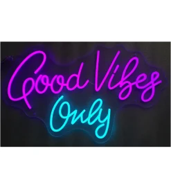 Clearance Good Vibes Only Neon Wall Sign Kids Accessories|Wall Art