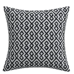 Hot 20" Greek Key Black Outdoor Pillow Outdoor & Patio|All Outlet & Clearance Items