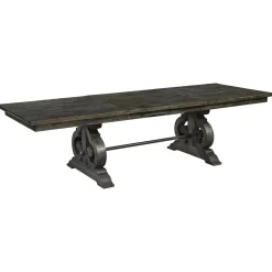Discount Hacienda Charcoal 6pc Dining Set: Table, 2 Arm Chairs, 2 Side Chairs and Bench Dining Room Sets