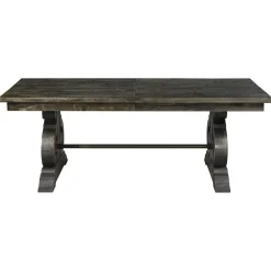 Discount Hacienda Charcoal 6pc Dining Set: Table, 2 Arm Chairs, 2 Side Chairs and Bench Dining Room Sets