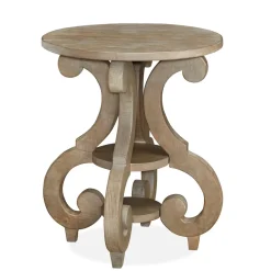 Online Hacienda Light Round Accent Table Coffee & Cocktail Tables