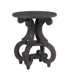 Outlet Hacienda Round Chairside Table Coffee & Cocktail Tables