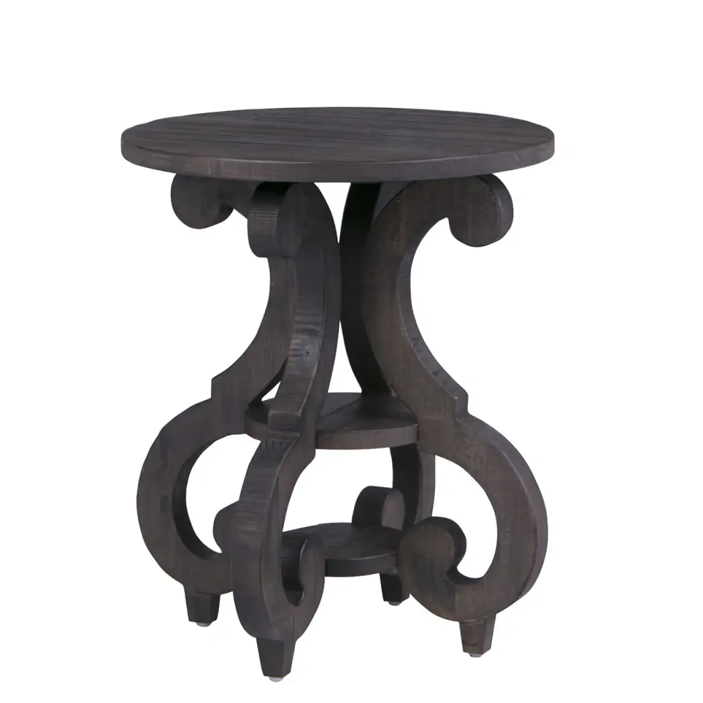 Outlet Hacienda Round Chairside Table Coffee & Cocktail Tables