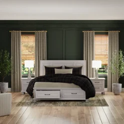Clearance Hanover California King Sleigh Bed, Dresser, Mirror & Nightstand Bedroom|All Outlet & Clearance Items