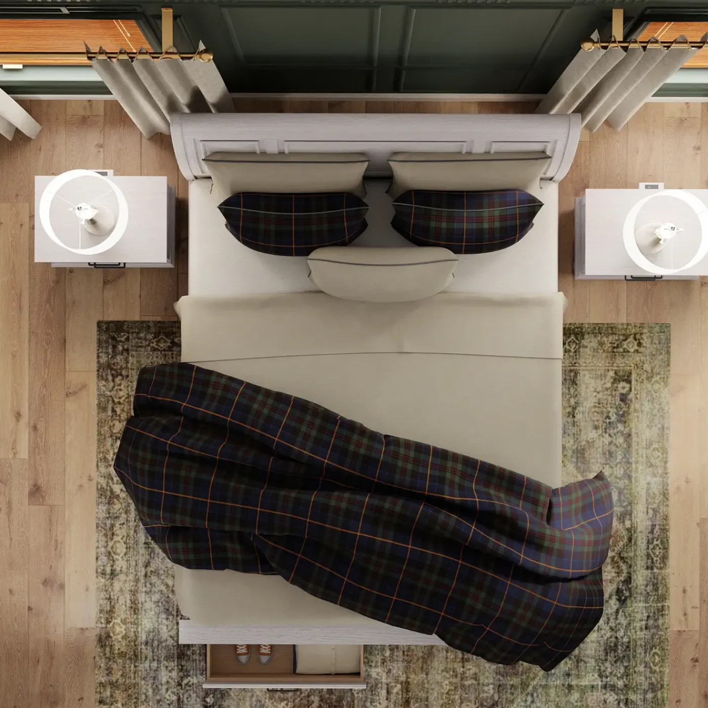 Hanover King Bed, Dresser, Mirror & Nightstand Bedroom|All Outlet & Clearance Items