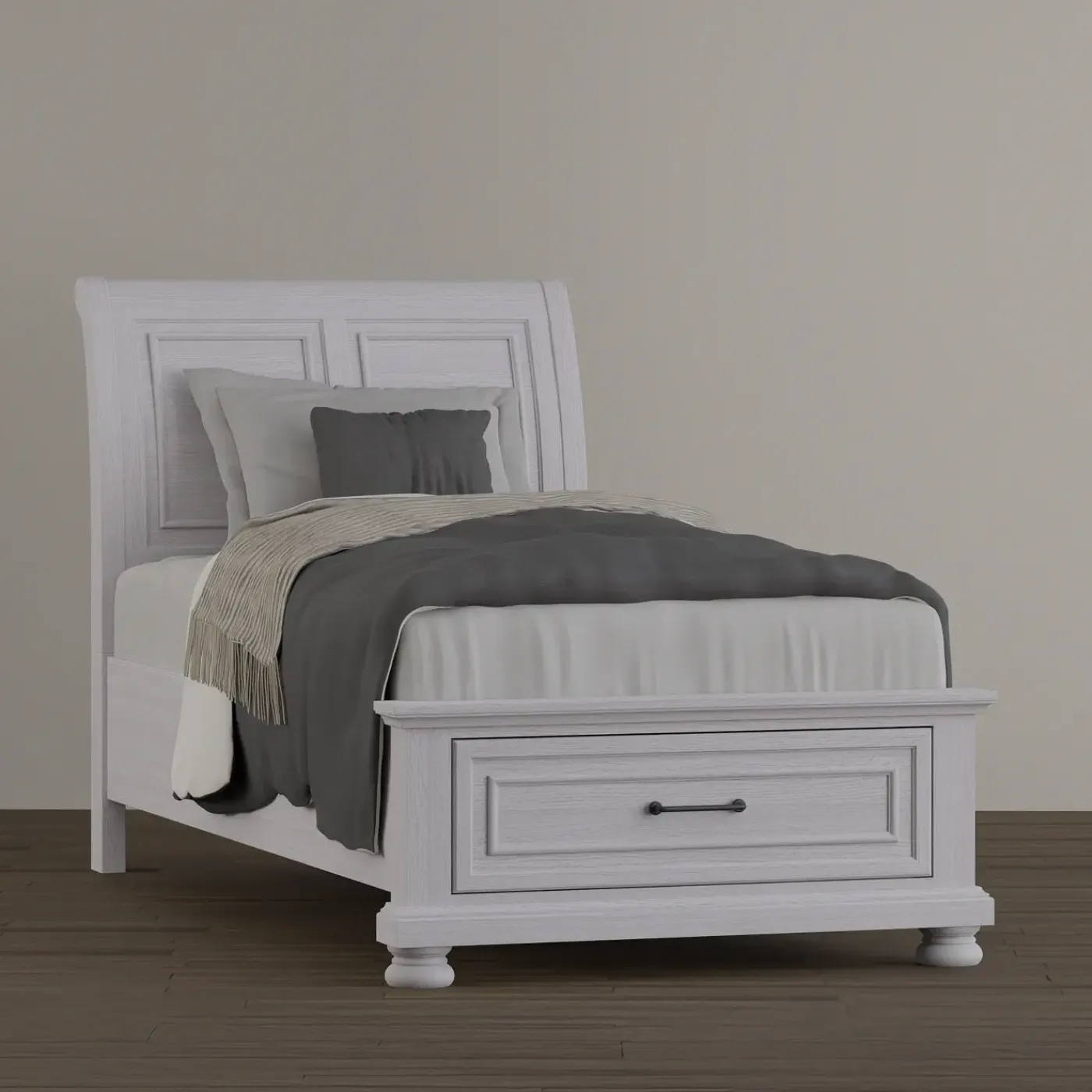 Outlet Hanover Twin Sleigh Bed Bedroom|Twin Beds