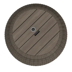 Clearance Hayward Cocktail Table with Umbrella Holder Outdoor Seating|Outdoor Accent Tables & Decor