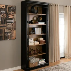 Outlet Heritage Bookcase with Ladder Bookcases & File Cabinets