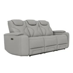 New Jet Leather Motion Sofa & Loveseat Set Living Room Sets|Reclining Furniture