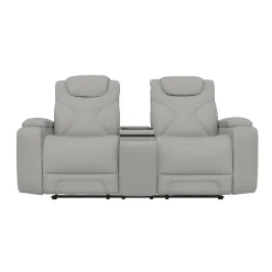 New Jet Leather Motion Sofa & Loveseat Set Living Room Sets|Reclining Furniture