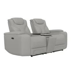 New Jet Leather Motion Sofa & Loveseat Set Living Room Sets|Reclining Furniture