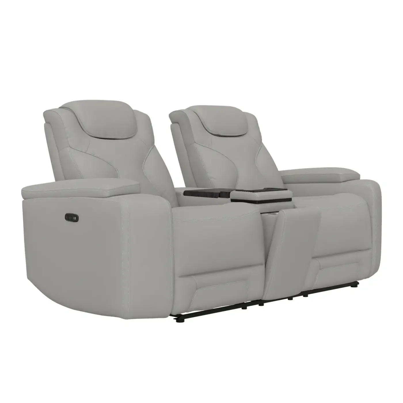 Clearance Jet Zero G Power Loveseat with Power Headrest & Power Cooler Reclining Furniture