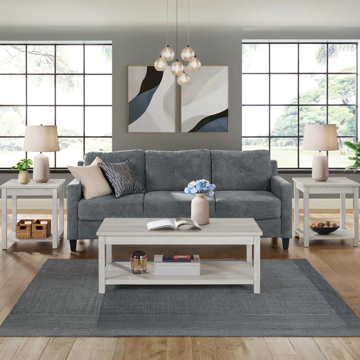 Kelcey 3 Pack Occasional Tables Living Room|Coffee & Cocktail Tables