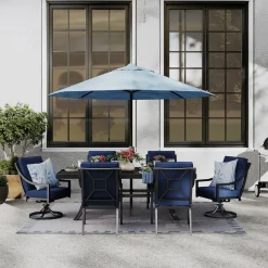 Sale Lagoon Outdoor Dining Set-New! 7pc Dining Set: Table, 4 Arm Chairs& 2 Swivel Outdoor Dining|Outdoor Furniture Sets