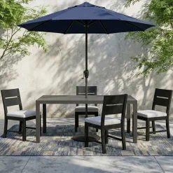 New Laguna 5pc Dining Set: Table & 4 Side Chairs Outdoor Dining|Outdoor Furniture Sets