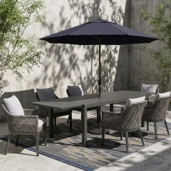 Hot Laguna 7pc Dining Set: Table & 6 Woven Arm Chairs Outdoor Dining|Outdoor Furniture Sets
