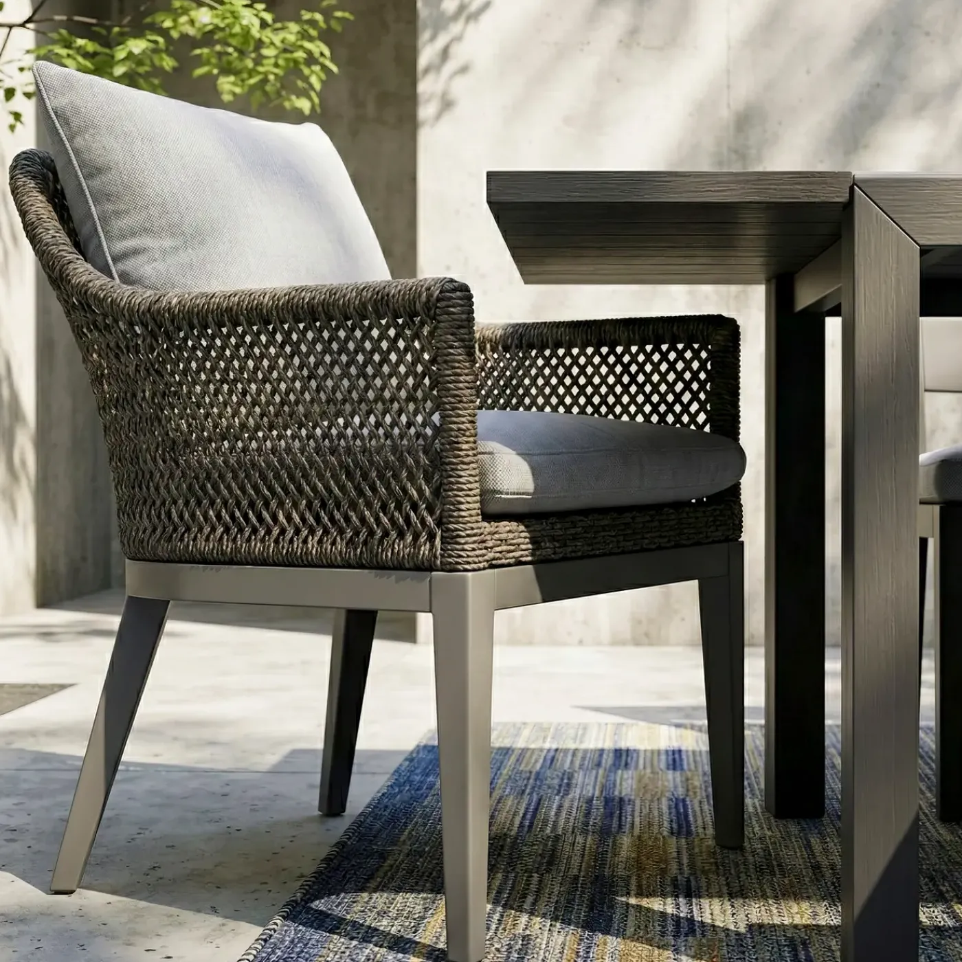 Hot Laguna 7pc Dining Set: Table & 6 Woven Arm Chairs Outdoor Dining|Outdoor Furniture Sets
