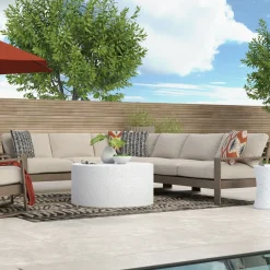 Sale Lahaina Outdoor Seating Set 4pc Sectional: LAF Loveseat, RAF Loveseat, Corner & Armless Chair Outdoor Seating