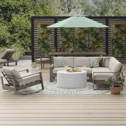 New Lahaina 3pc Sectional: LAF Loveseat, RAF Loveseat & Corner Outdoor Seating|Outdoor Furniture Sets
