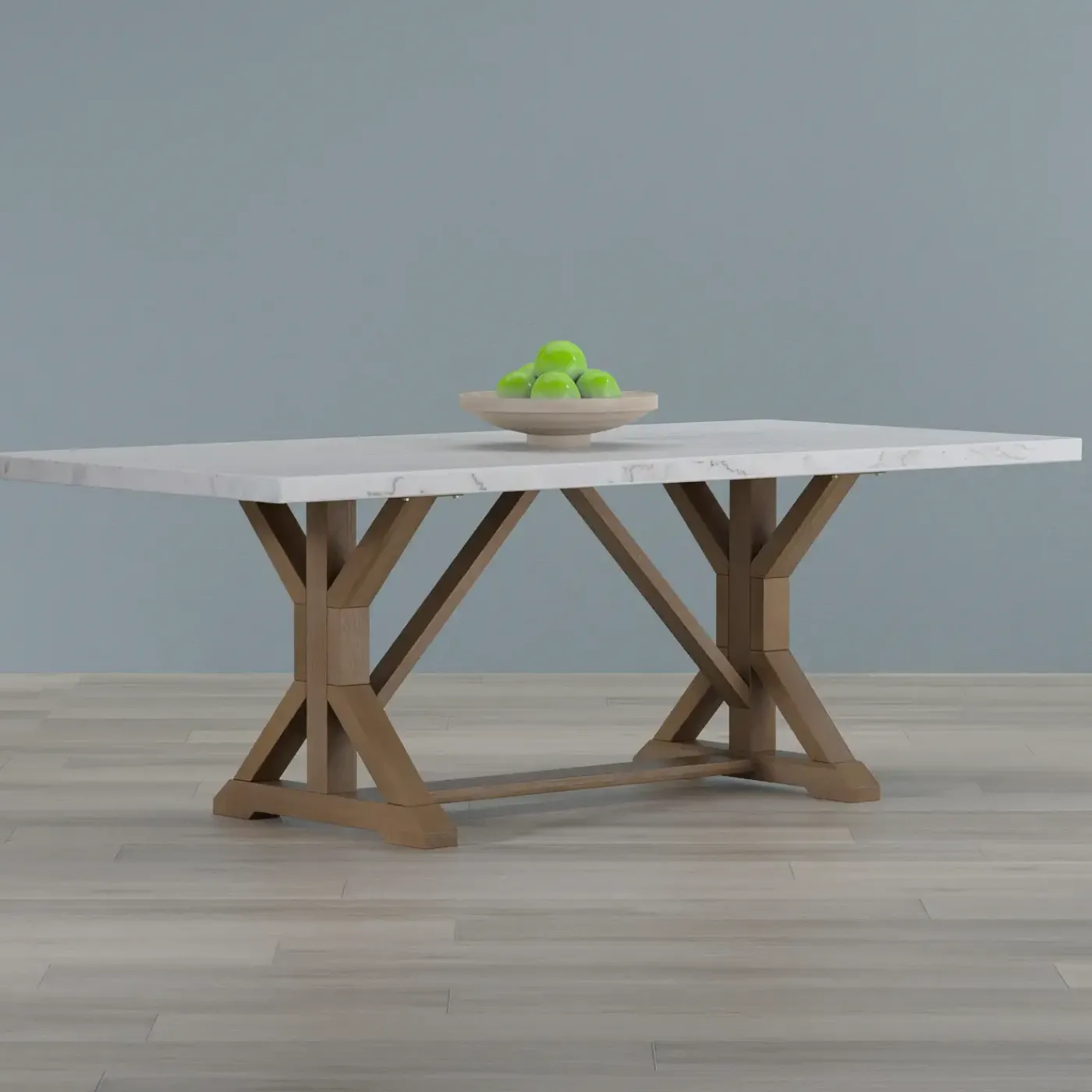 Clearance Lakeside Rectangular Marble Top Dining Table Dining Tables