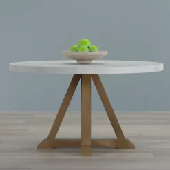 Online Lakeside Round Marble Top Dining Table Dining Tables