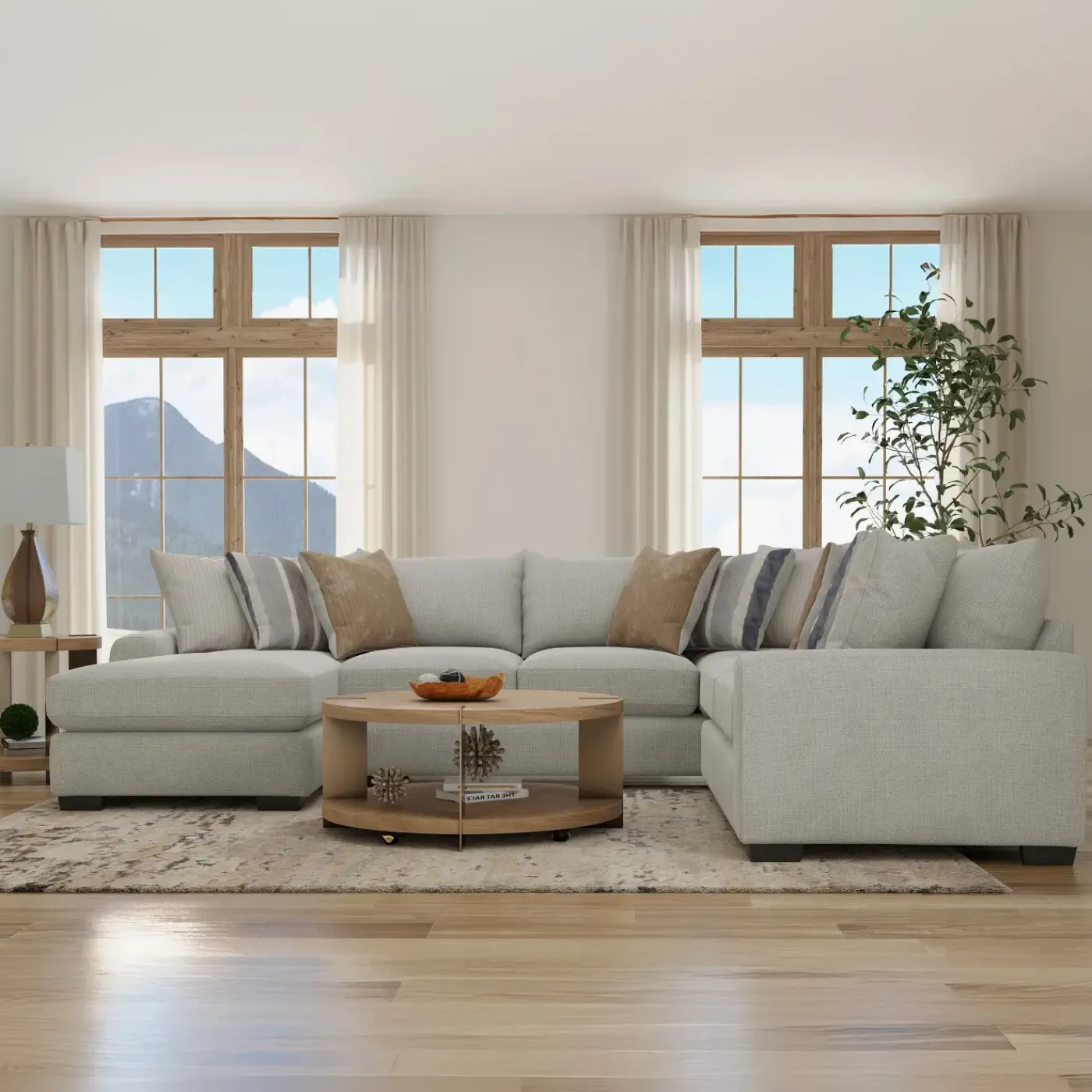 Sale Landon 3pc Left Chaise Sectional Living Room Sets|Sectionals