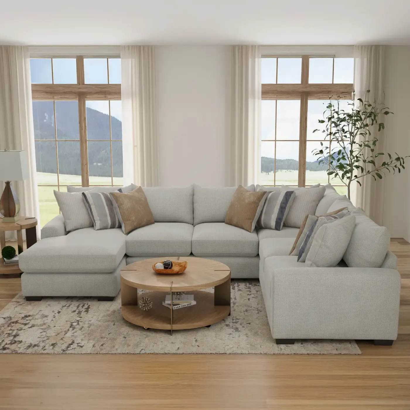 Sale Landon 3pc Left Chaise Sectional Living Room Sets|Sectionals